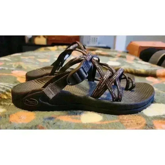 CHACO Zong X EcoTread Womens Sz 6 Double Strap Toe Loop Sandals Slides Durable - Picture 5 of 8